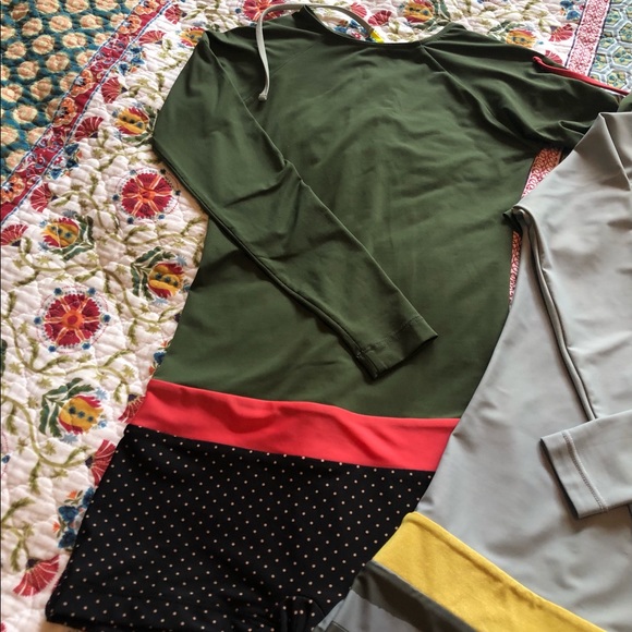 ‼️SOLD‼️Seea Swamis Playsuits Olive & Waterstripes - Picture 10 of 16